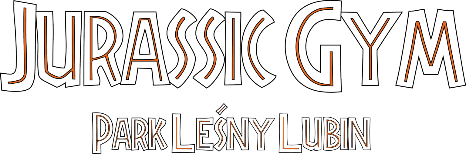 Jurassic Gym Park Leśny sign