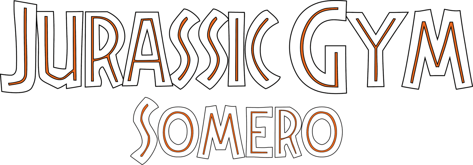 Jurassic Gym Somero sign
